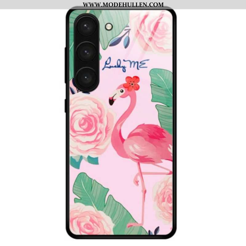 Handyhülle Für Samsung Galaxy S23 Plus 5G Flamingo-hartglas