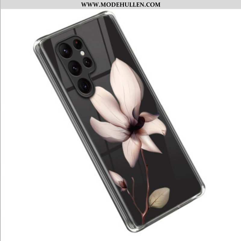 Handyhülle Für Samsung Galaxy S23 Ultra 5G Pinke Blume