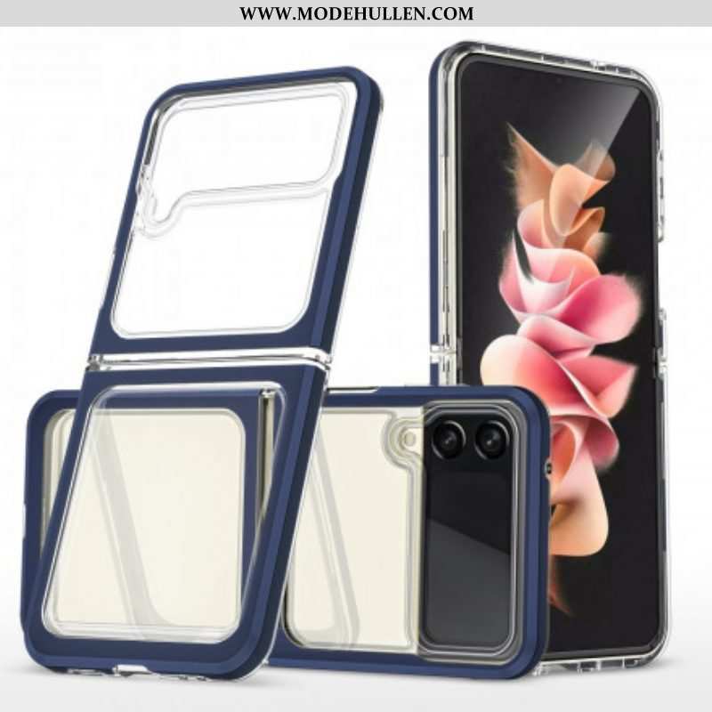 Handyhülle Für Samsung Galaxy Z Flip 3 5G Flip Case Hybride Farbige Kanten