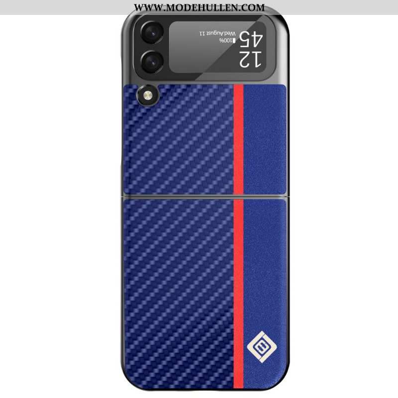 Handyhülle Für Samsung Galaxy Z Flip 3 5G Flip Case Kohlefaser Lc.imeeke