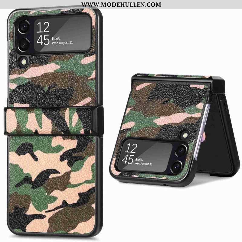 Handyhülle Für Samsung Galaxy Z Flip 4 Flip Case Militärische Tarnung