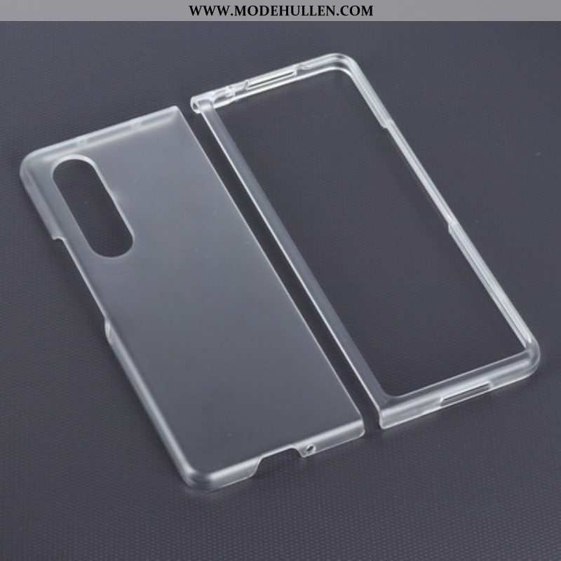 Handyhülle Für Samsung Galaxy Z Fold 3 5G Mattklarer Kunststoff