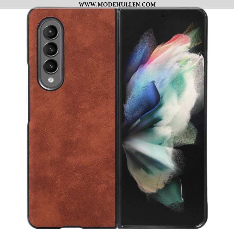 Handyhülle Für Samsung Galaxy Z Fold 4 Kunstleder-hautstruktur