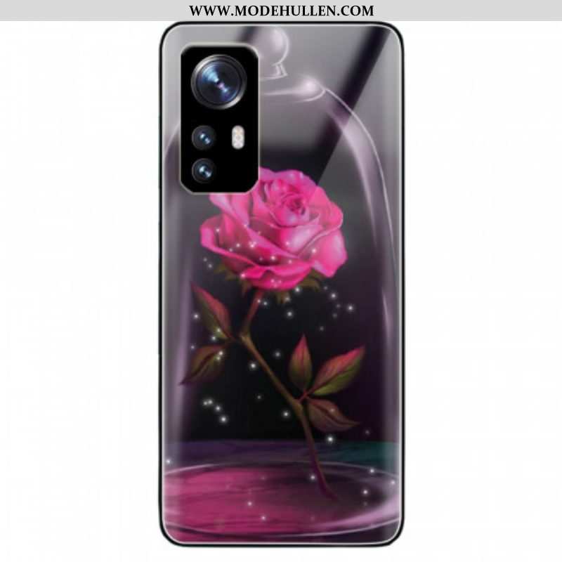 Handyhülle Für Xiaomi 12 / 12X Magisches Rosa Gehärtetes Glas