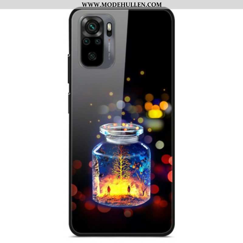 Handyhülle Für Xiaomi Redmi Note 10 / 10S Wunschflasche Aus Gehärtetem Glas