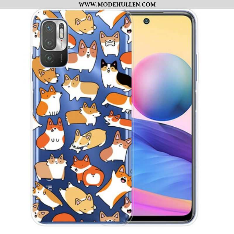 Handyhülle Für Xiaomi Redmi Note 10 5G Mehrere Hunde