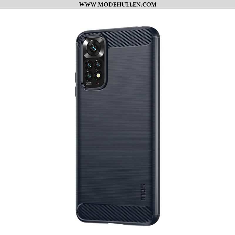 Handyhülle Für Xiaomi Redmi Note 11 / 11S Mofi Gebürstete Kohlefaser