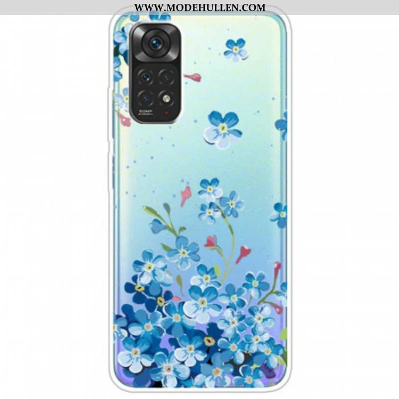 Handyhülle Für Xiaomi Redmi Note 11 / 11S Strauß Blauer Blumen