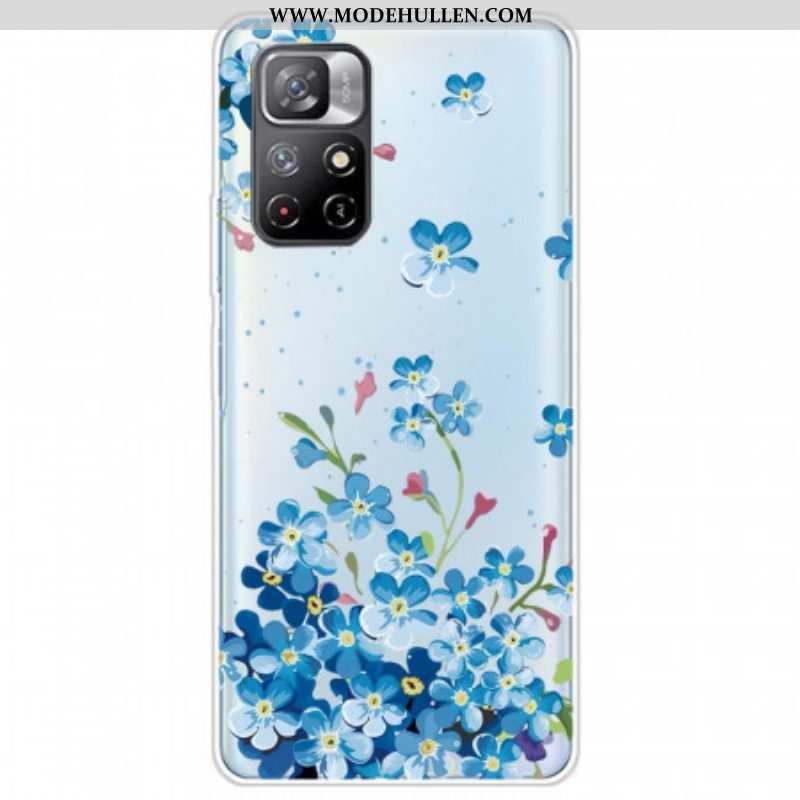Handyhülle Für Xiaomi Redmi Note 11 Pro Plus 5G Strauß Blauer Blumen