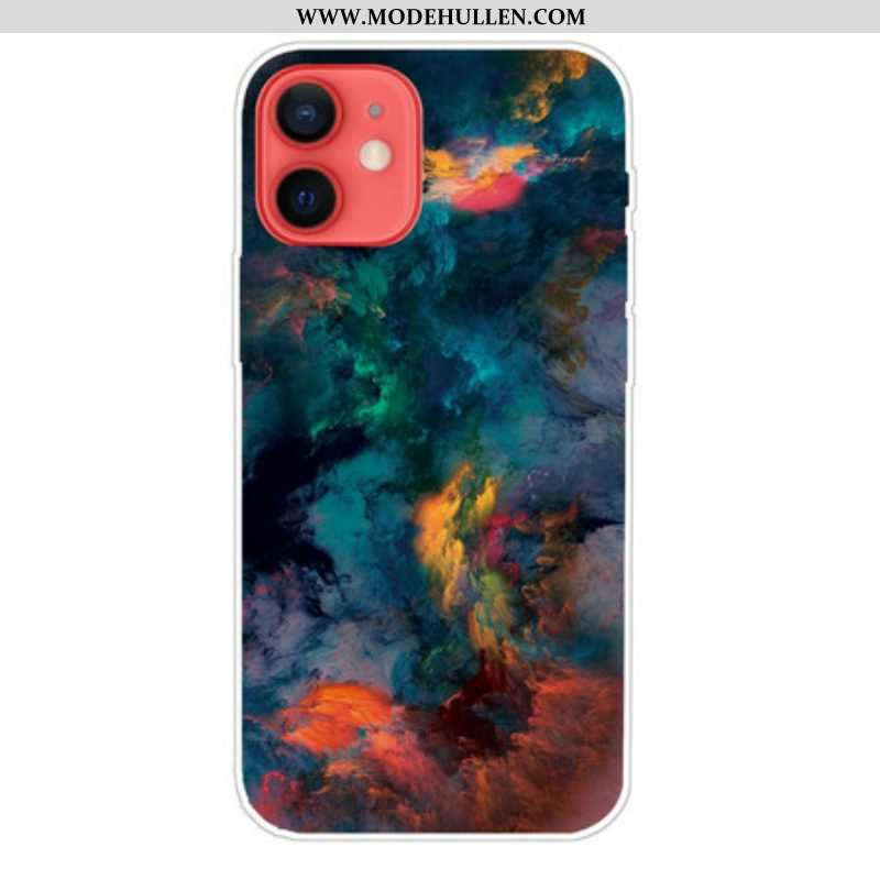 Handyhülle Für iPhone 13 Mini Bunte Wolken