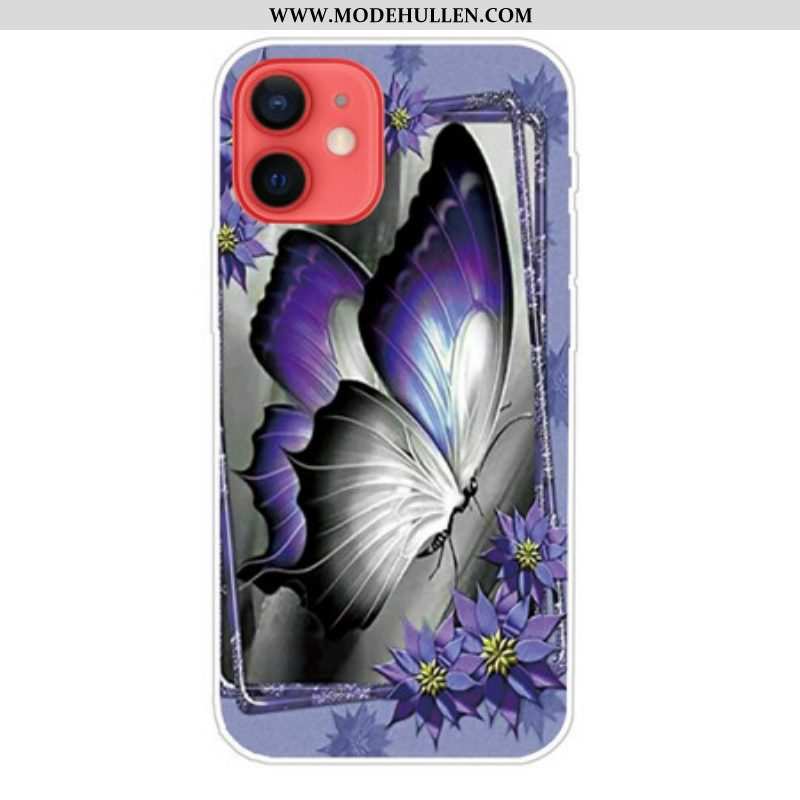 Handyhülle Für iPhone 13 Mini Königlicher Schmetterling