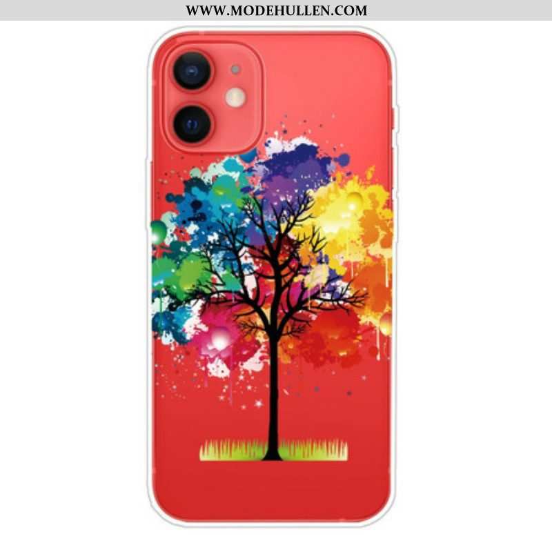 Handyhülle Für iPhone 13 Mini Nahtloser Aquarellbaum