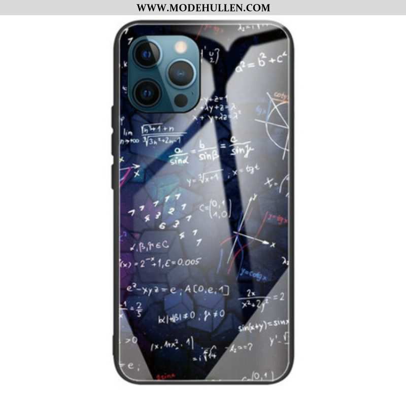 Handyhülle Für iPhone 13 Pro Mathe-berechnungen Aus Gehärtetem Glas