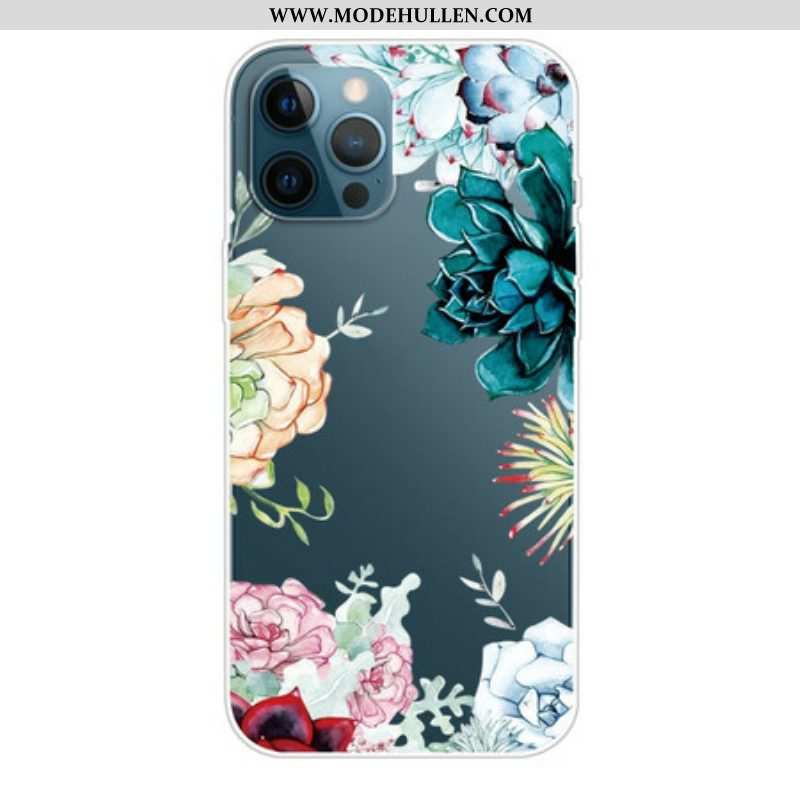 Handyhülle Für iPhone 13 Pro Oberteil Mit Aquarellblumen