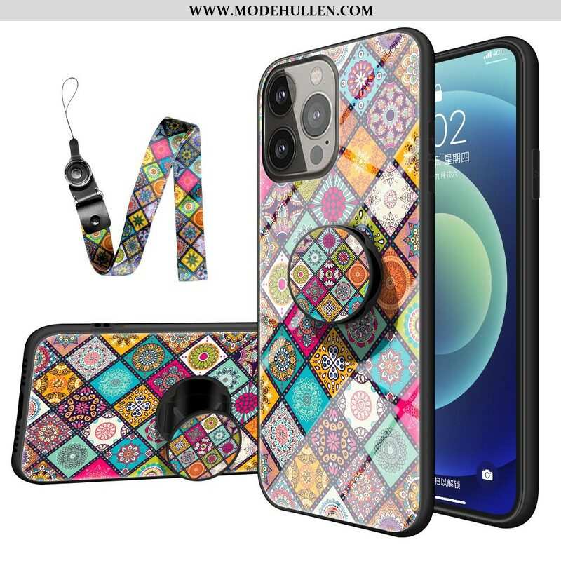 Handyhülle Für iPhone 13 Pro Patchwork-magnethalter