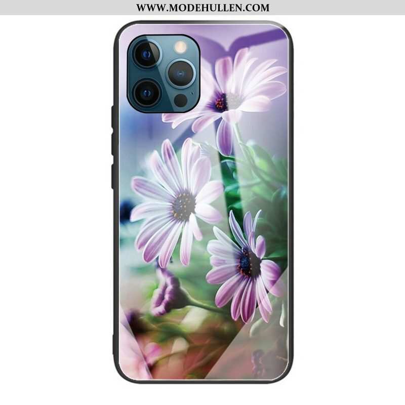 Handyhülle Für iPhone 13 Pro Realistische Blumen Aus Gehärtetem Glas