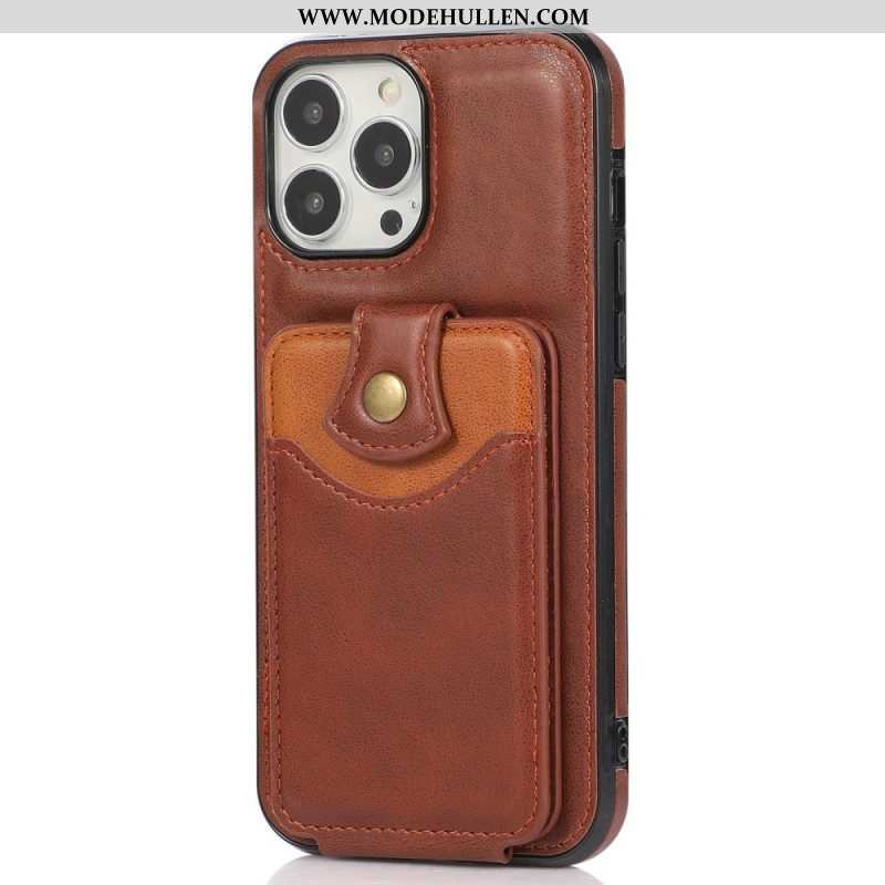 Handyhülle Für iPhone 14 Pro Flip Case Klappkartenhalter