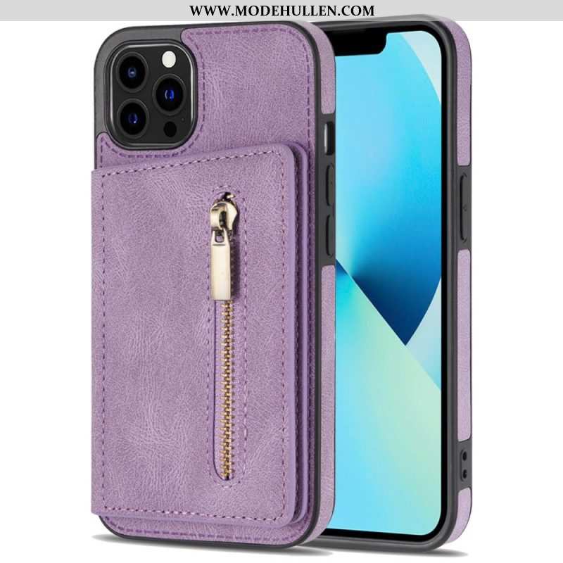 Handyhülle Für iPhone 14 Pro Max Geldbörse Hands-free Support Wallet