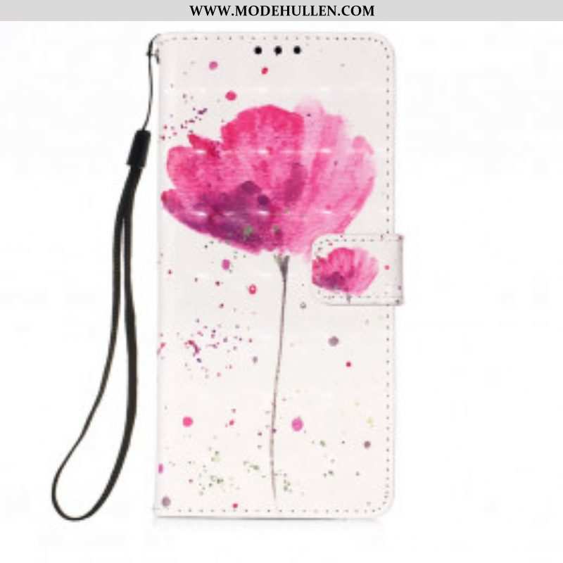 Hülle Flip Case Für Moto G50 Aquarellmohn