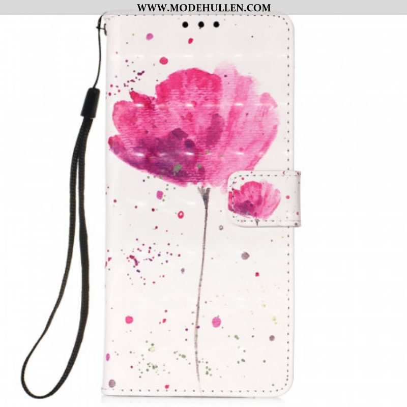 Hülle Flip Case Für Samsung Galaxy S22 Ultra 5G Aquarellmohn