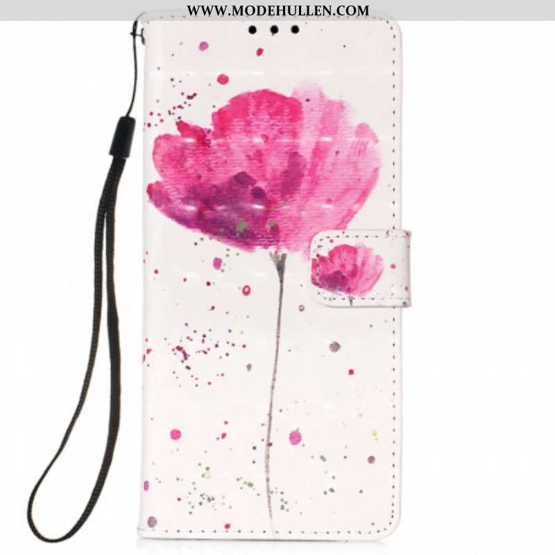 Hülle Flip Case Für Xiaomi Redmi Note 11 Pro Plus 5G Aquarellmohn