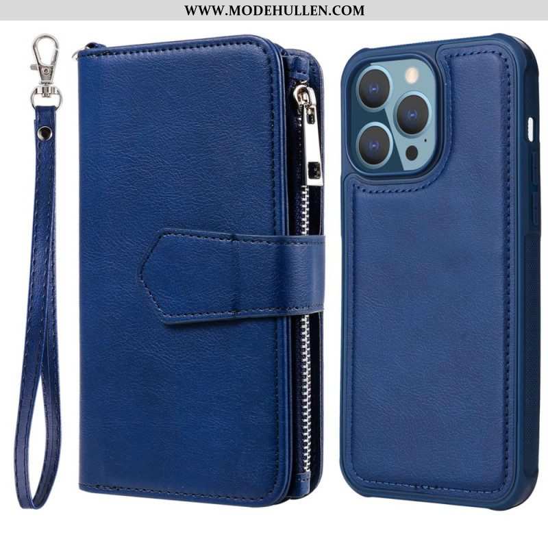 Hülle Flip Case Für iPhone 14 Pro Max Brieftasche Brieftasche Mit Abnehmbarem