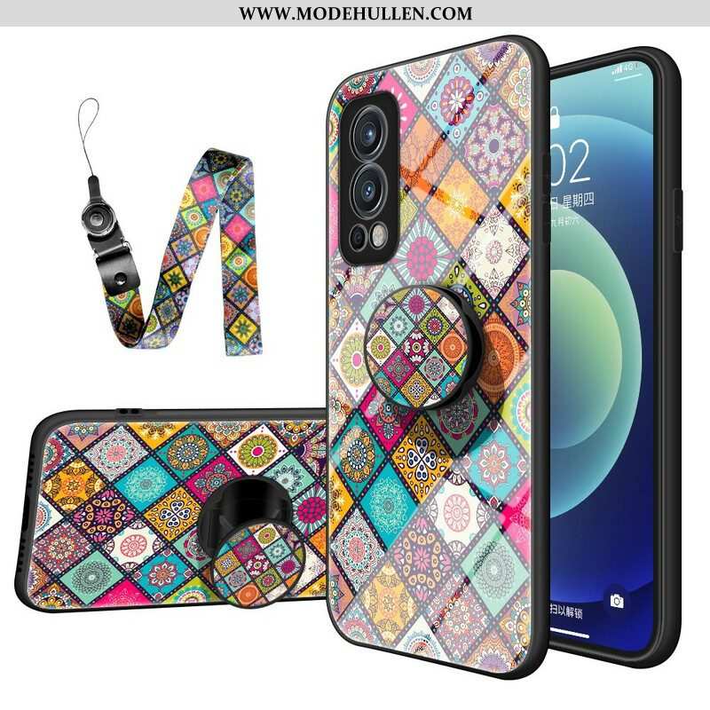 Hülle Für OnePlus Nord 2 5G Patchwork-magnethalter