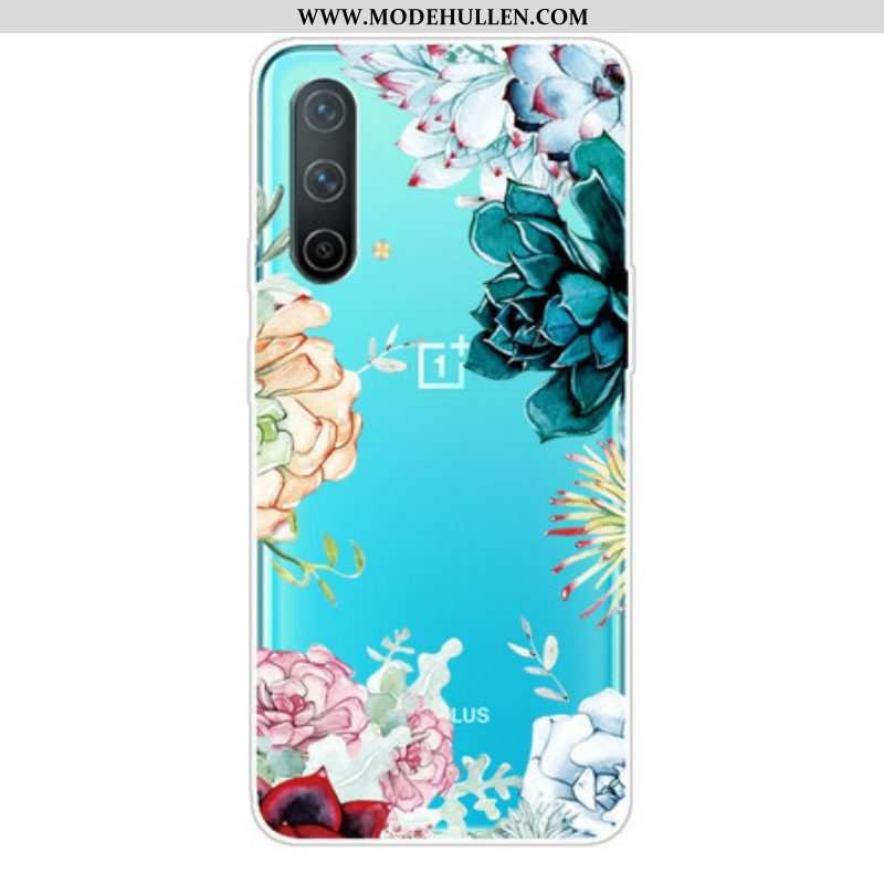 Hülle Für OnePlus Nord CE 5G Nahtlose Aquarellblumen