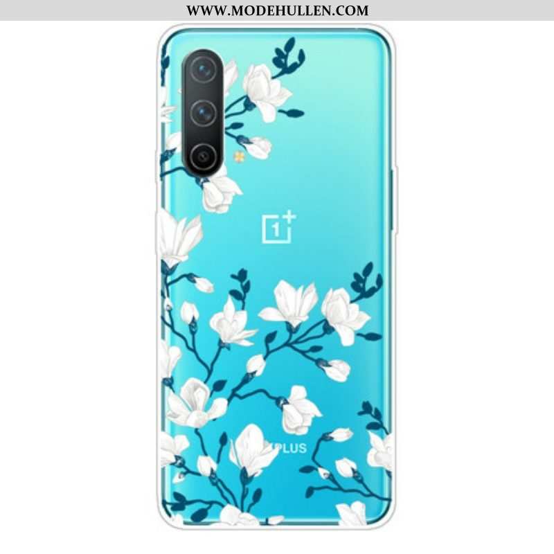 Hülle Für OnePlus Nord CE 5G Weiße Blumen