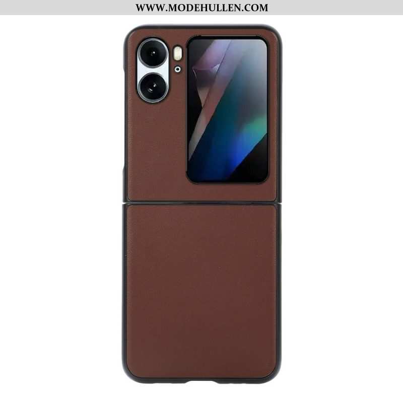 Hülle Für Oppo Find N2 Flip Flip Case Echtes Leder