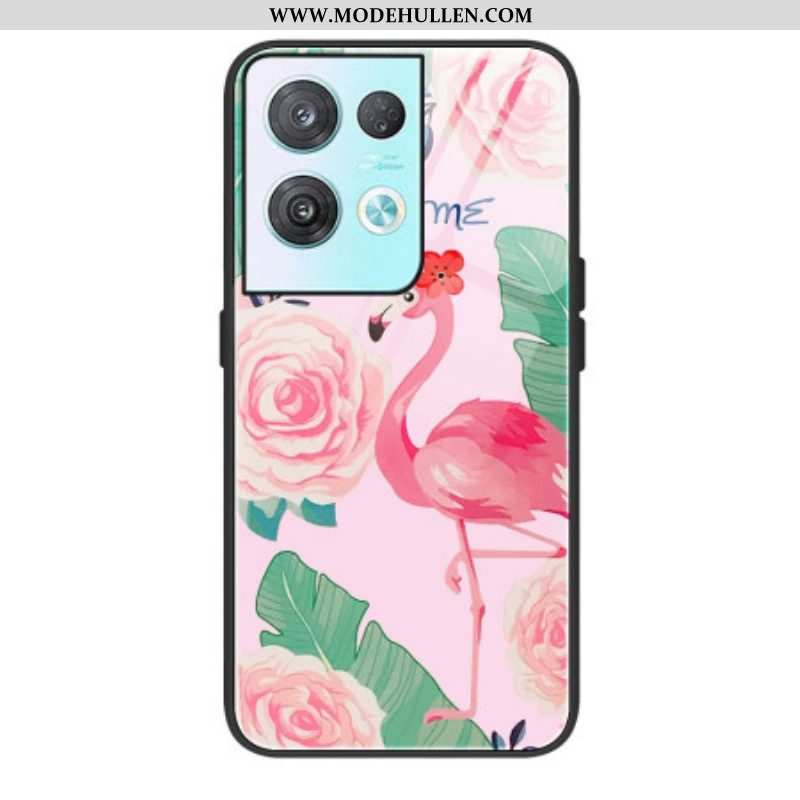 Hülle Für Oppo Reno 8 Flamingo-hartglas