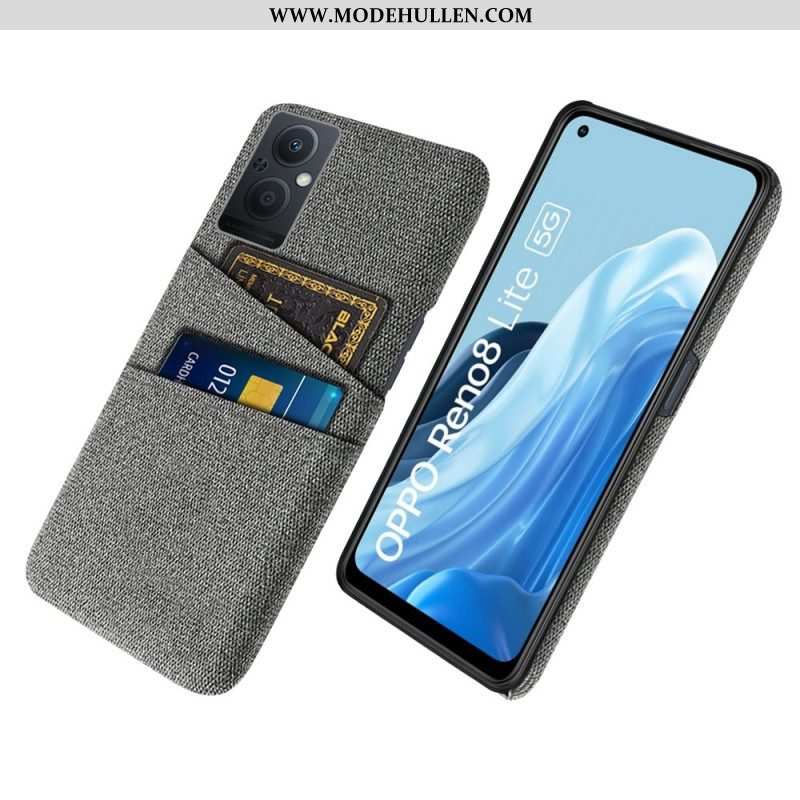 Hülle Für Oppo Reno 8 Lite Kartenhalter-stoff