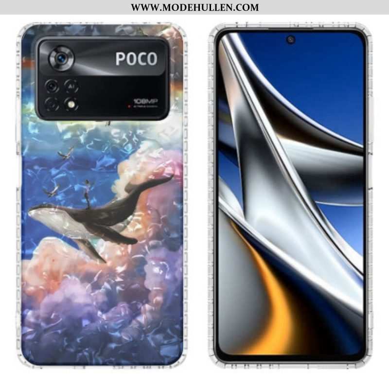 Hülle Für Poco X4 Pro 5G Stilisierter Wal