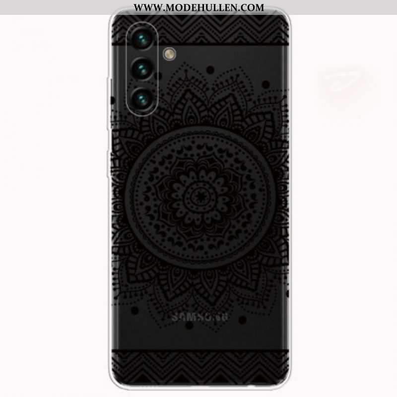 Hülle Für Samsung Galaxy A13 5G / A04s Einzelnes Blumenmandala