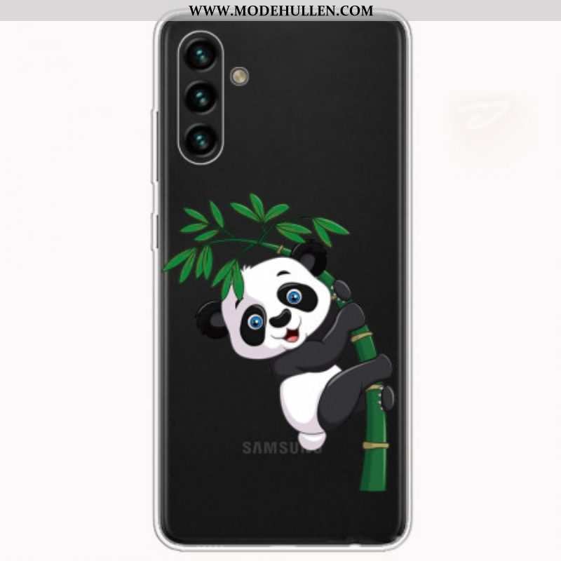 Hülle Für Samsung Galaxy A13 5G / A04s Panda Auf Bambus