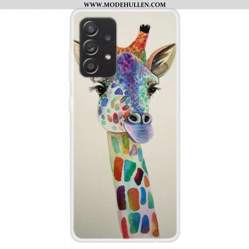 Hülle Für Samsung Galaxy A13 Bunte Giraffe