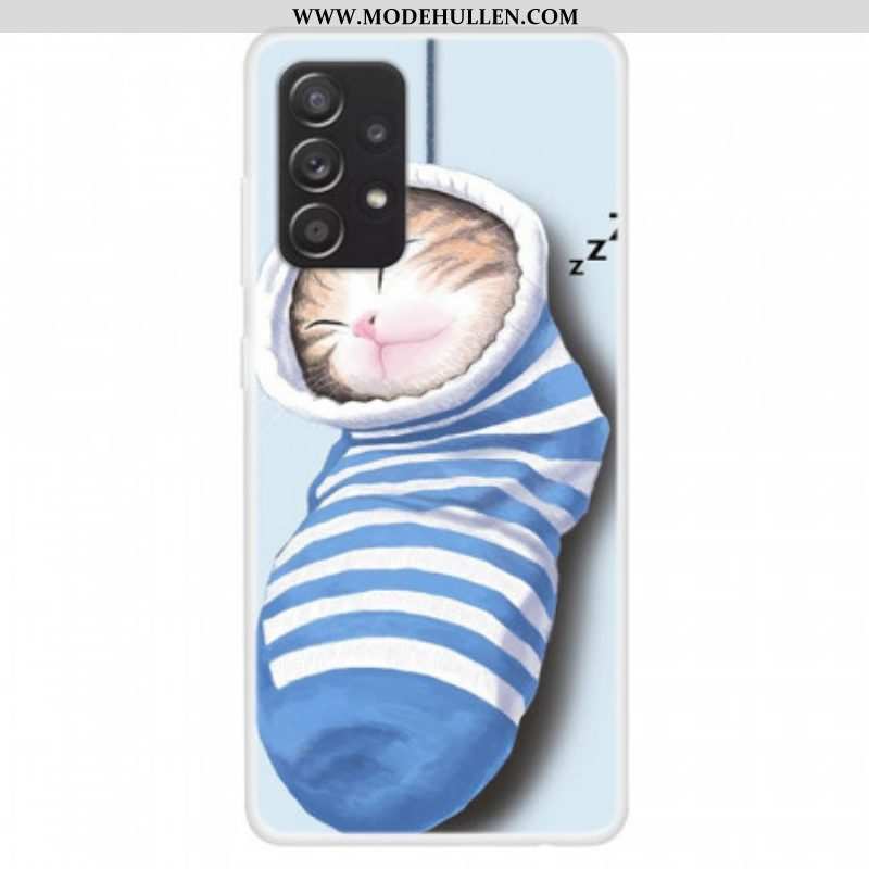 Hülle Für Samsung Galaxy A13 Schlafendes Kätzchen