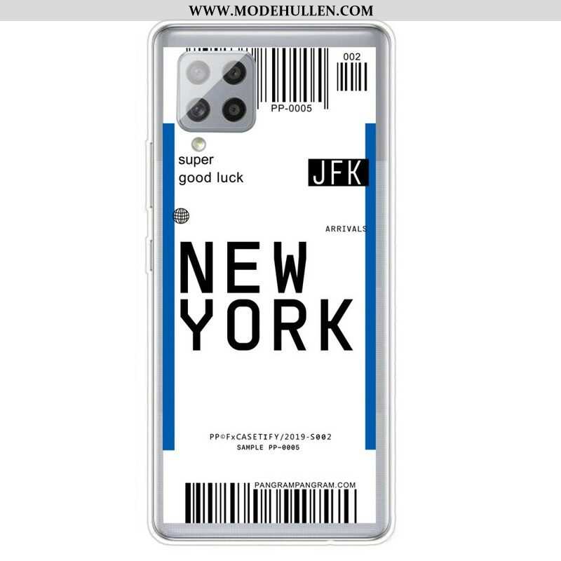 Hülle Für Samsung Galaxy A42 5G Bordkarte Nach New York