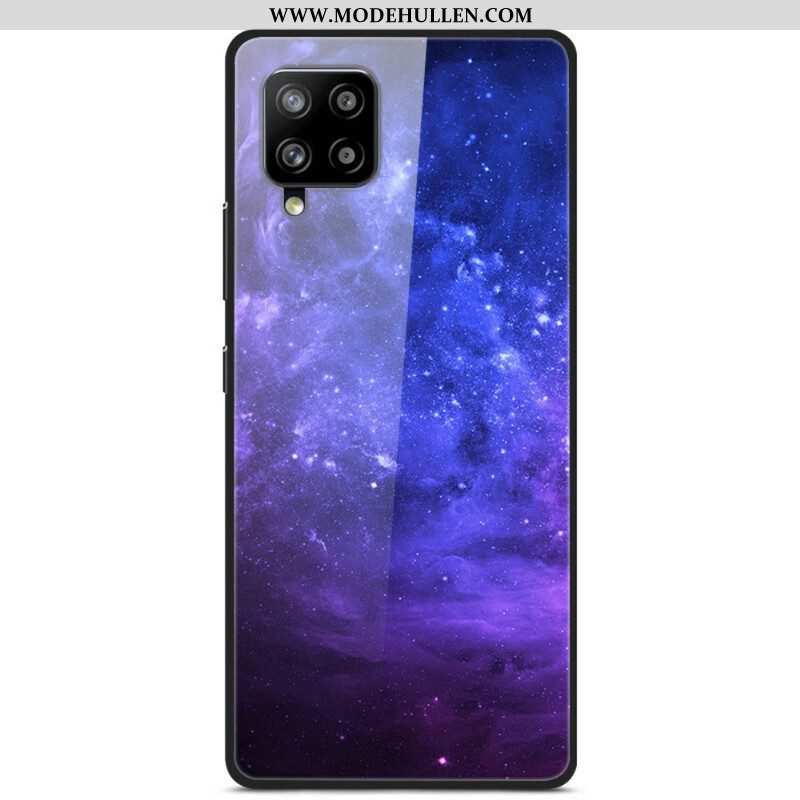Hülle Für Samsung Galaxy A42 5G Galaxie Aus Glas Und Silikon