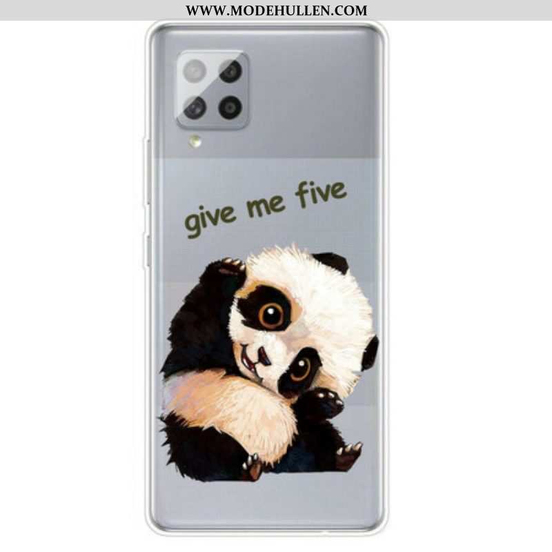 Hülle Für Samsung Galaxy A42 5G Nahtloser Panda. Gib Mir Fünf
