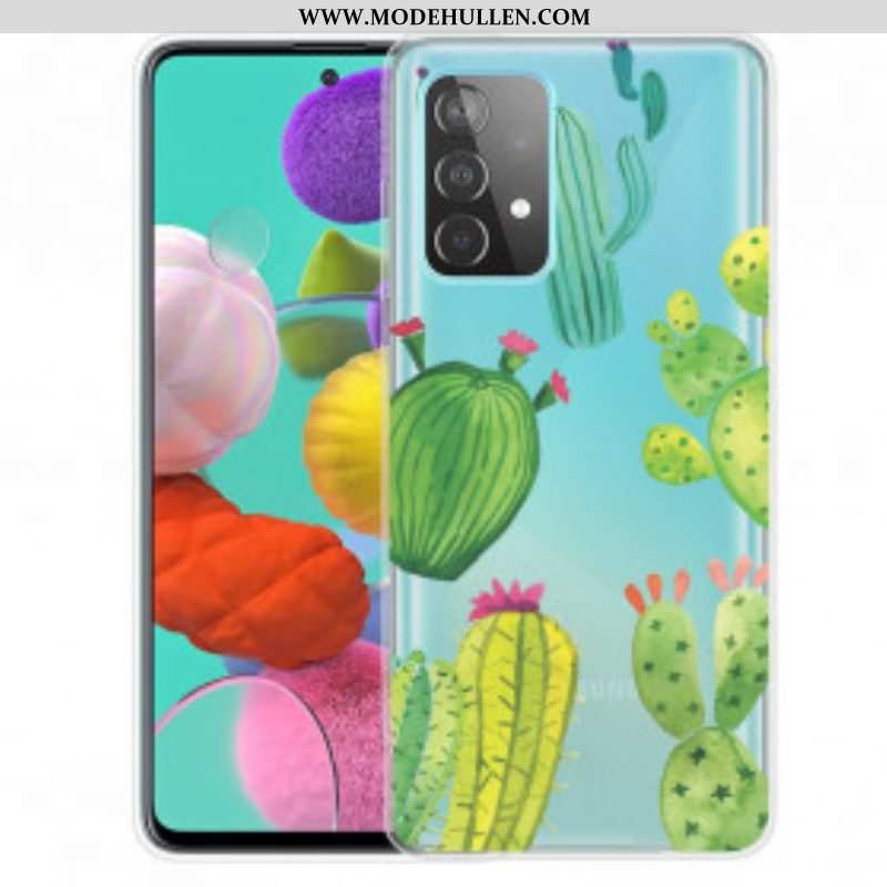 Hülle Für Samsung Galaxy A52 4G / A52 5G / A52s 5G Aquarellkakteen