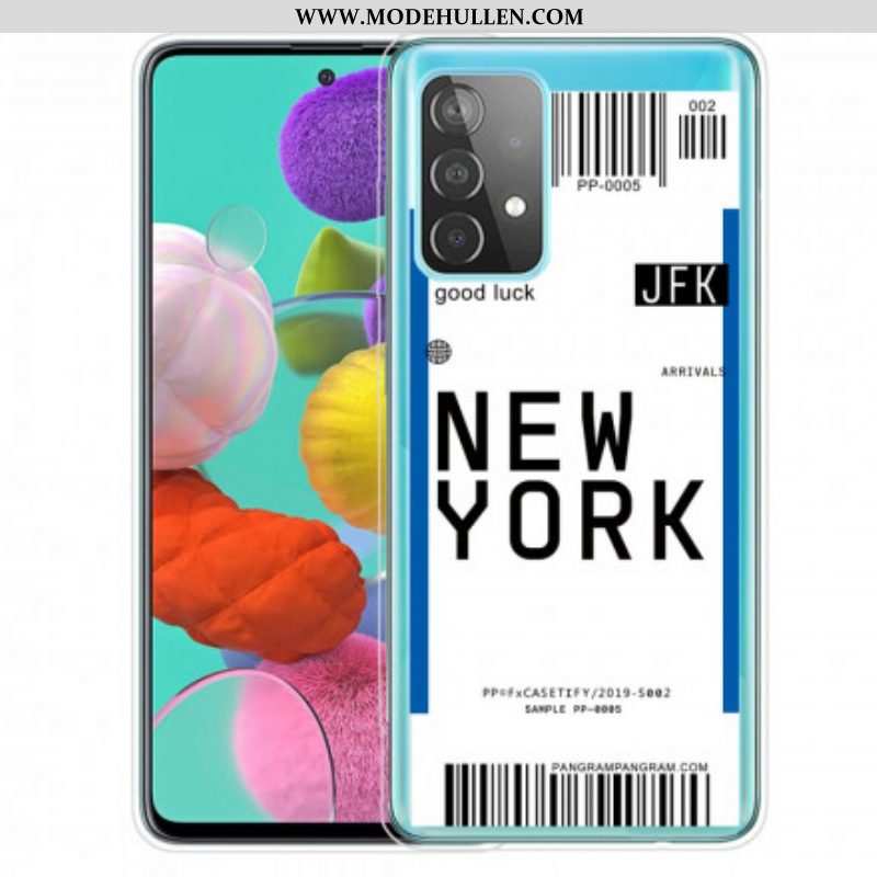 Hülle Für Samsung Galaxy A52 4G / A52 5G / A52s 5G Bordkarte Nach New York