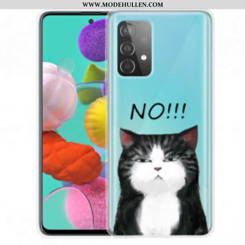 Hülle Für Samsung Galaxy A52 4G / A52 5G / A52s 5G Die Katze. Die Nein Sagt