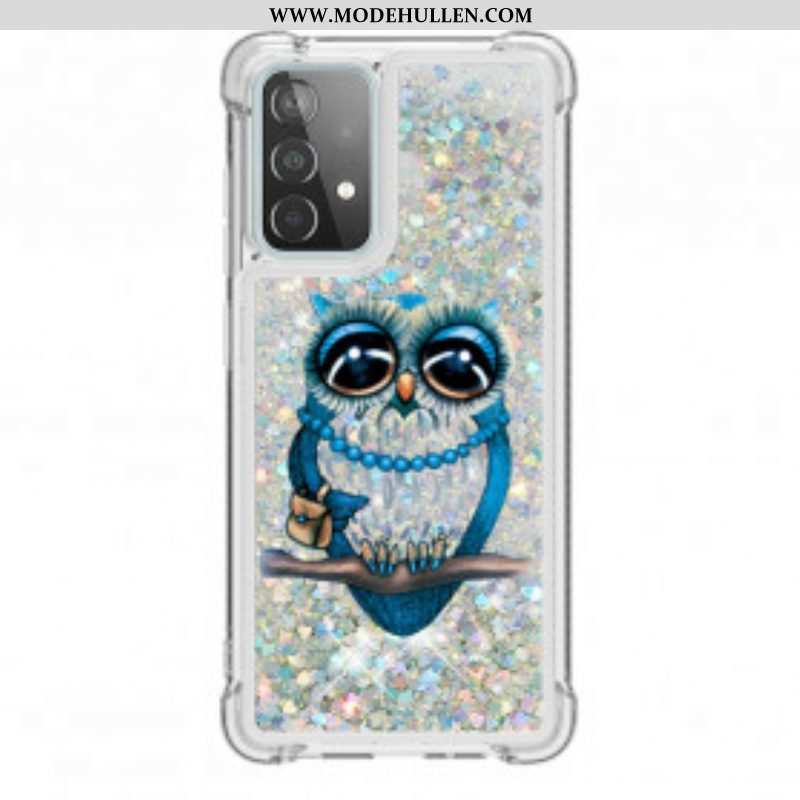 Hülle Für Samsung Galaxy A52 4G / A52 5G / A52s 5G Miss Owl Pailletten