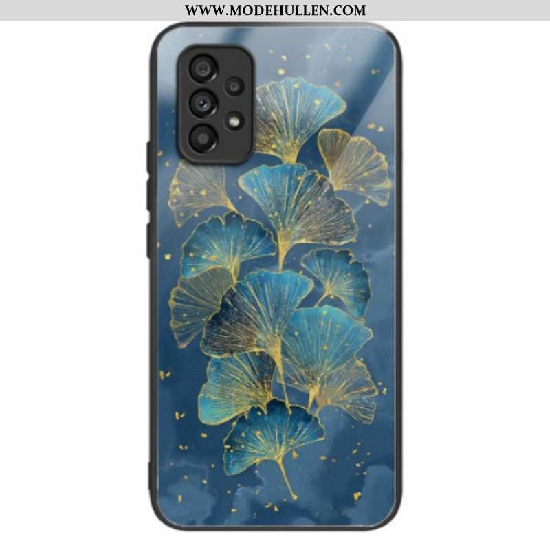 Hülle Für Samsung Galaxy A53 5G Ginkgoblätter Aus Gehärtetem Glas