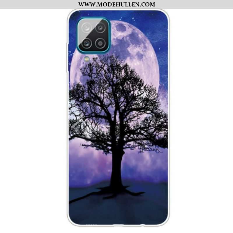 Hülle Für Samsung Galaxy M12 / A12 Baum Und Mond