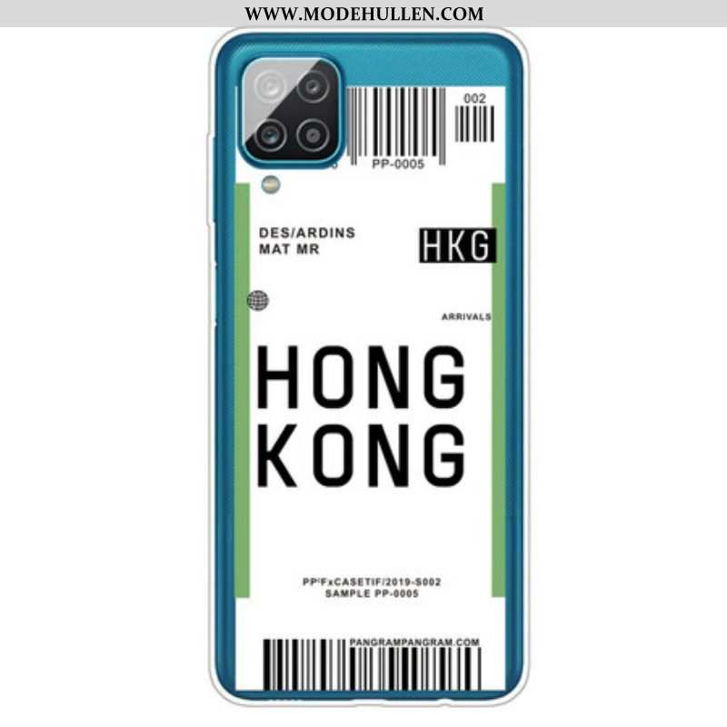 Hülle Für Samsung Galaxy M12 / A12 Bordkarte Nach Hongkong