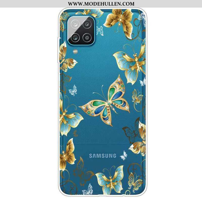 Hülle Für Samsung Galaxy M12 / A12 Entwerfen Sie Schmetterlinge