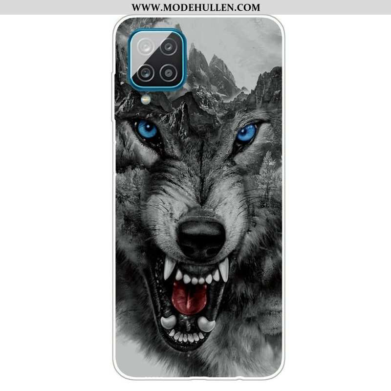 Hülle Für Samsung Galaxy M12 / A12 Erhabener Wolf