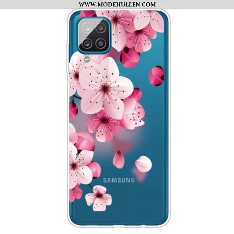 Hülle Für Samsung Galaxy M12 / A12 Kleine Rosa Blumen